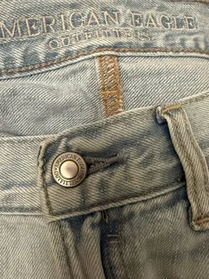 American Eagle Crochet Detail Mom Shorts thumbnail 3