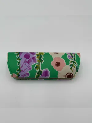 Vera Bradley Eyeglass Case Foxglove Fields Green Pattern Reading Sunglasses thumbnail 3