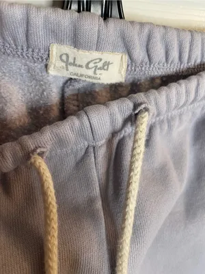 John Galt Light Gray Cozy Drawstring Joggers Size Small retro loungewear basic thumbnail 2
