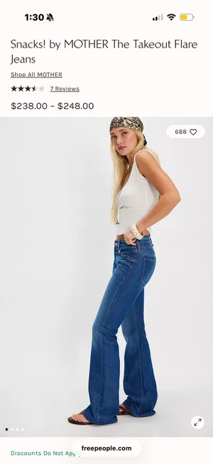 MOTHER Denim Free People Jeans thumbnail 2