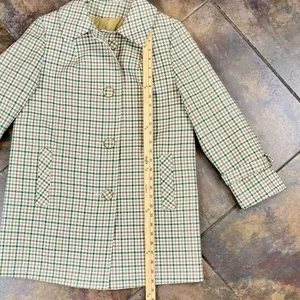 Susan Lynn Vintage Houndstooth Plaid Peacoat Jacket thumbnail 3