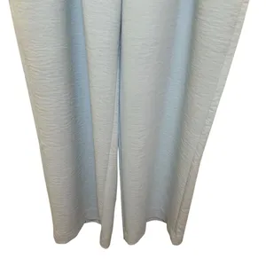Abercrombie Curve Love Sloane Low Rise Wide Leg Tailored Linen Pant 32L Sky Blue thumbnail 8