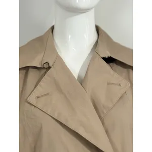 Everlane Women’s Brown Double Breasted Belted Trench Coat Long Jacket Size XS thumbnail 7