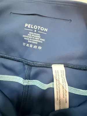 Peloton Teal High-Waist Performance Leggings with Logo thumbnail 6