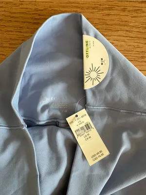 aerie Light Blue High-Waist Leggings thumbnail 3