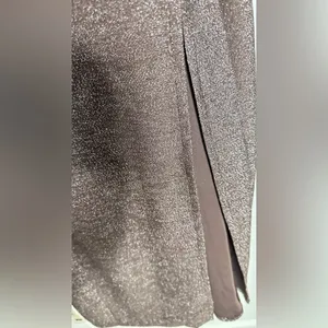 Liz & Sara Elegant Brown Shimmer Maxi Dress, Large thumbnail 2