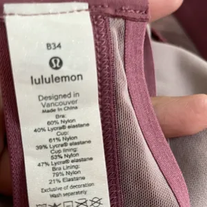 Lululemon Awake To Lace Bra 34B lot Plumful/smoky blush and black/nude thumbnail 5