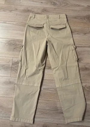 Garage Tan Khaki Baggy Straight Leg Cargo Pants Size 9 thumbnail 2