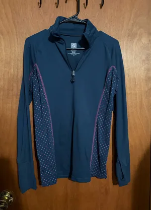 Aerie Blue and Purple Quarter-Zip thumbnail 1