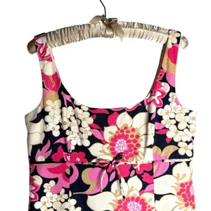 J.Crew 14 Floral Print Sleeveless Retro‎ Cotton Pique Babydoll Dress Sundress thumbnail 4
