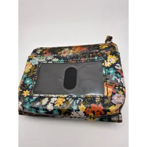 Floral Trifold Wallet with ID Window and‎ Zipper Coin Pocket Multicolor thumbnail 2