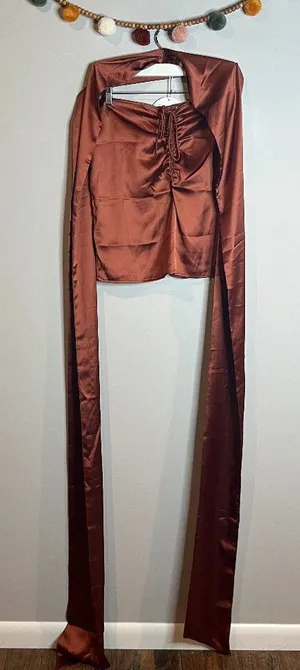 NWT Princess Polly 2 piece Sandstorm set in Rust thumbnail 1