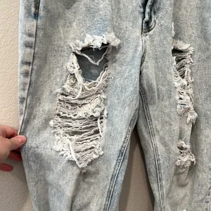 Almost Famous Ultra Distressed Denim Straight Jeans | Size 13 thumbnail 2