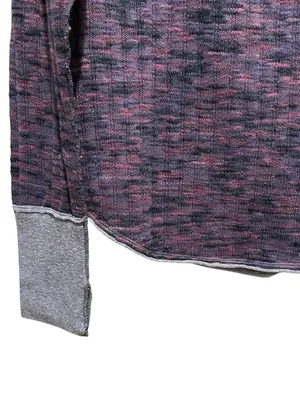 We The Free Spaced Out Long Sleeve Top Purple Blue Contrast Cuff Women Size XL thumbnail 5