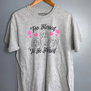 Gray Puppies Graphic Print Tee Women’s XL thumbnail 3