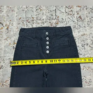 AMERICAN EAGLE High rise Flare corduroy jeans size 2 dark gray thumbnail 6