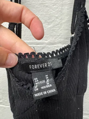 Forever 21 Black Ribbed Bodysuit thumbnail 3