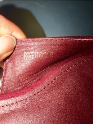 Berness Claudean Pointed Toe Slingback Flats in rich burgundy red suede finish thumbnail 6
