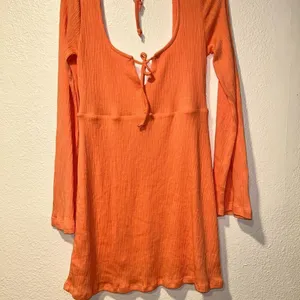 Free People Brynne Mini Dress Peach FP Beach NWOT thumbnail 4
