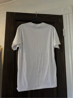 White "Hollywood Beach Florida" Graphic Tee - Pink Print thumbnail 3