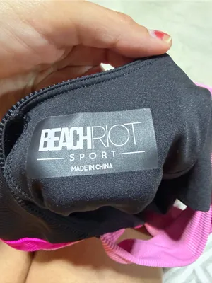 Beach riot Black and Pink Colorblock Tank Dress tennis built in shorts medium thumbnail 6