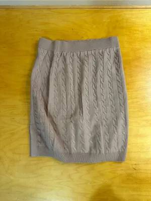 Hidden Jeans Hidden Brand Cable Knit Sweater Pencil Skirt Large NWT thumbnail 5