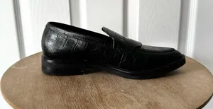 Rebecca Minkoff Pacey Croc Embossed Leahter Pointed Menswear Loafers Shoes 5.5 thumbnail 7