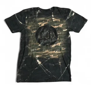 Christian Jesus Psalm 73:26 “But God” Graphic Tee T-Shirt Top Short Sleeve Blouse Bible Verse Camo Green Black Sz S - measurement in pics thumbnail 1