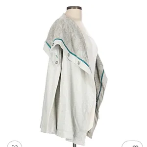 Lululemon Savasana Wrap sweatshirt jacket Large grey pencil sketch thumbnail 4