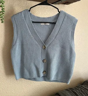 Blue Sweater Vest thumbnail 1