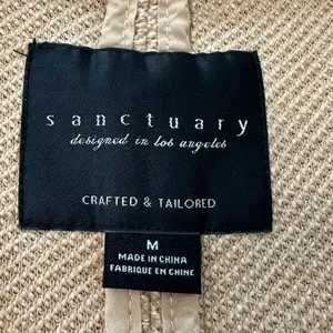 Sanctuary Carleton Cotton Blend Tan Blazer Modern Tailored Suit Jacket M thumbnail 2
