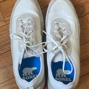 Women's‎ Sorel Ona White Beige Chunky Sneakers Size 9.5 NL4855-125 thumbnail 3