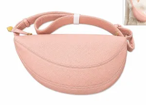 Soft vegan Leather Sling Bag Womens Small Blush Pink Crossbody Zip cute casual thumbnail 1