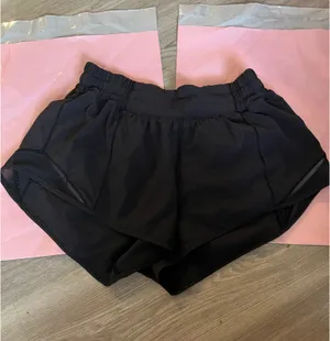 Black Lululemon Hotty Shorts Hot 2.5" thumbnail 1