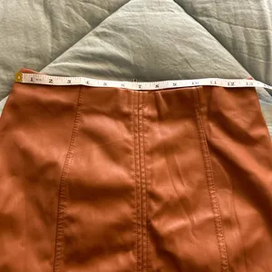 Altar'd State Tan leatherette skirt thumbnail 3