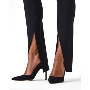 Spanx The Perfect Front Slit Legging Women Large Tall Black NWT Ponte Slimming thumbnail 3