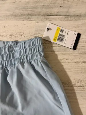 Nike Women's Powder Blue Athletic Shorts with Elastic Waistband Size Small thumbnail 3