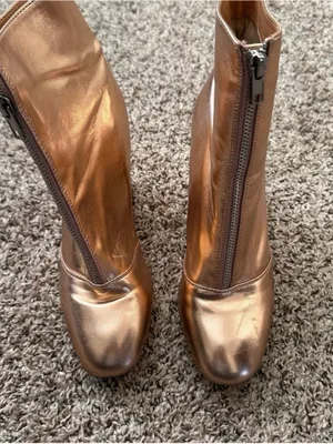 Cute rose gold booties thumbnail 2