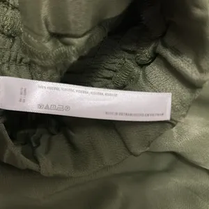Anthropologie Saturday Sunday Olive Satin Wide Leg Pull On Pants thumbnail 11