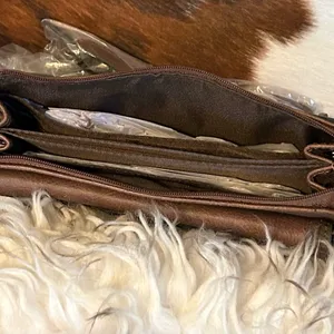 New Tony Lama Western Brown Crossbody Bag with Embellished Concho Design thumbnail 10