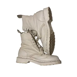 Dr Martens 1460 Pascal Mono Boot in Cream Virginia Leather Boots Women's Sz 6‎ thumbnail 11