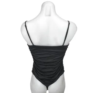 Aritzia Babaton Contour Black Sleeveless Square Neck Cami Tank Bodysuit Top Sz L thumbnail 2