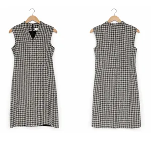 MM.LaFleur Aditi 2.0 Black Ivory Houndstooth Sheath Dress Size‎ 12 thumbnail 2