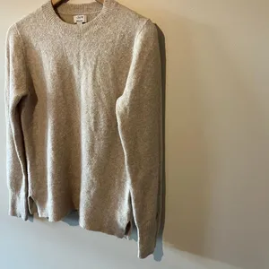 J. Crew Extra Soft Crewneck Sweater Heather Oatmeal Tan Small thumbnail 6