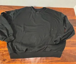 GAP‎ Women's XL Black Crewneck Pullover Sweatshirt thumbnail 1