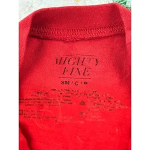 Mighty Fine Red Peace Love Unity S Crewneck Long Sleeve Crop‎ Top Women S thumbnail 6
