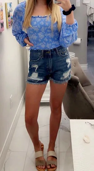 Denim Shorts Size M thumbnail 1