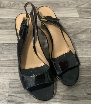 Franco Sarto Black Tan Heels; Size 9.5 Women’s thumbnail 1