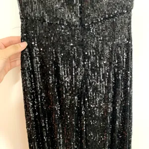 Nookie Black Sequin Flare Leg Jumpsuit One Piece Womens Size Small thumbnail 11