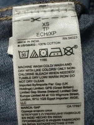 Gap Denim Pearl Snap Western Shirt Medium Wash Blue Long Sleeve Cotton S thumbnail 9